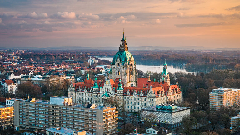 Rathaus in Hannover, Deutschland 